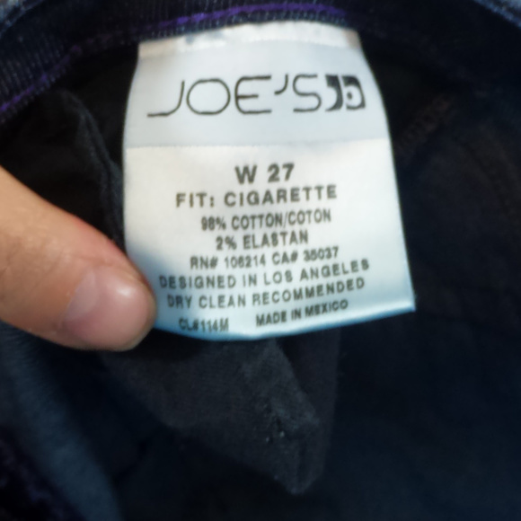 Joe's Cigarette Dark Tessa Frayed Jeans - Size 27 - Picture 3 of 8